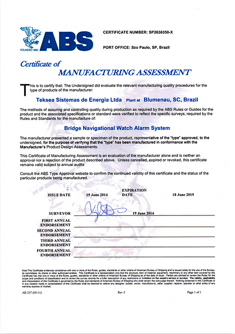 Manufacturing Assessment American Bureau Shipping